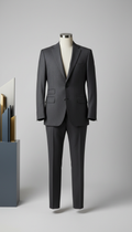 Charcoal Wool-Blend Slim-Fit Suit