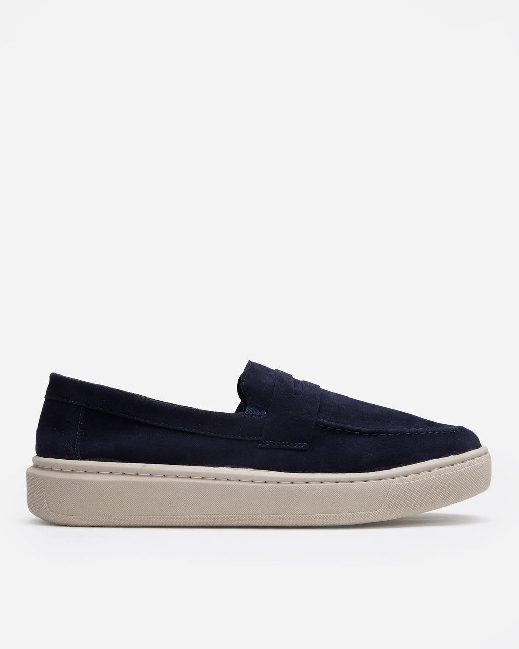 Textured Slip-On Trainers – Navy Blue