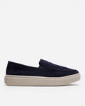 Textured Slip-On Trainers – Navy Blue