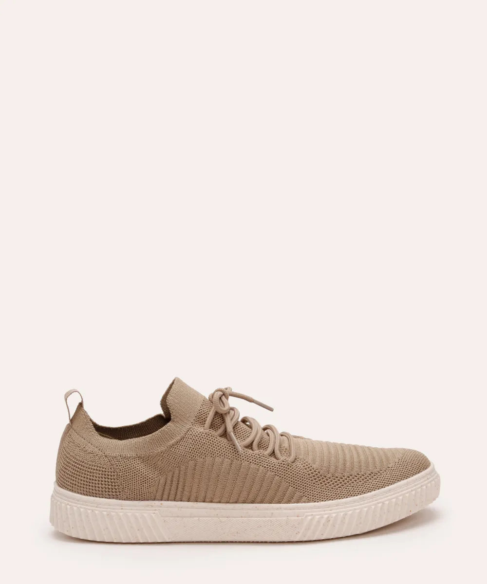 Breathable Knit Trainers – Sand