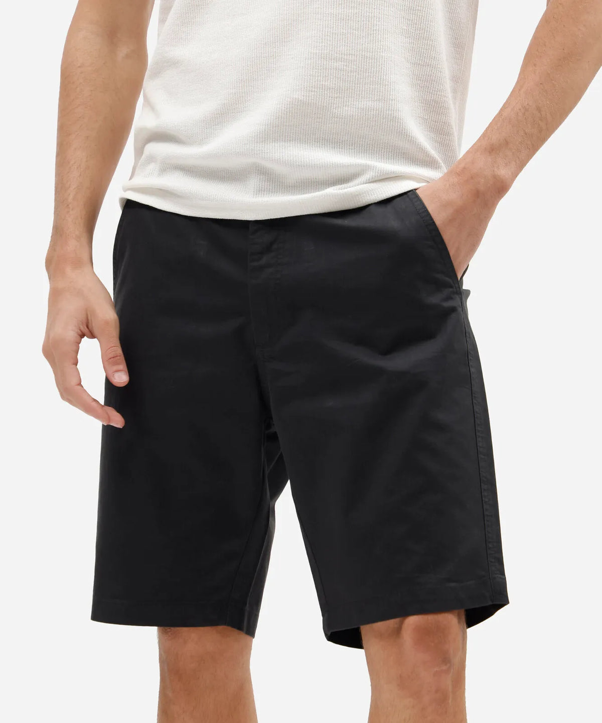 Premium Men’s Twill Chino Shorts – Black