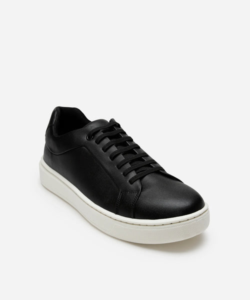 Elastic Lace Casual Trainers – Black