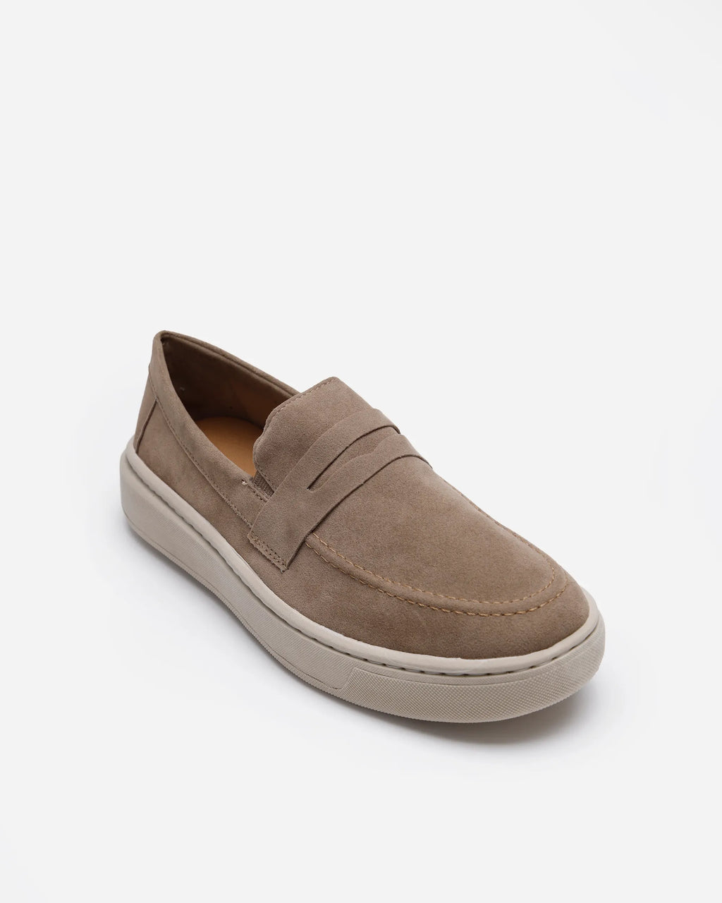 Premium Men’s Textured Slip-On Trainers – Beige