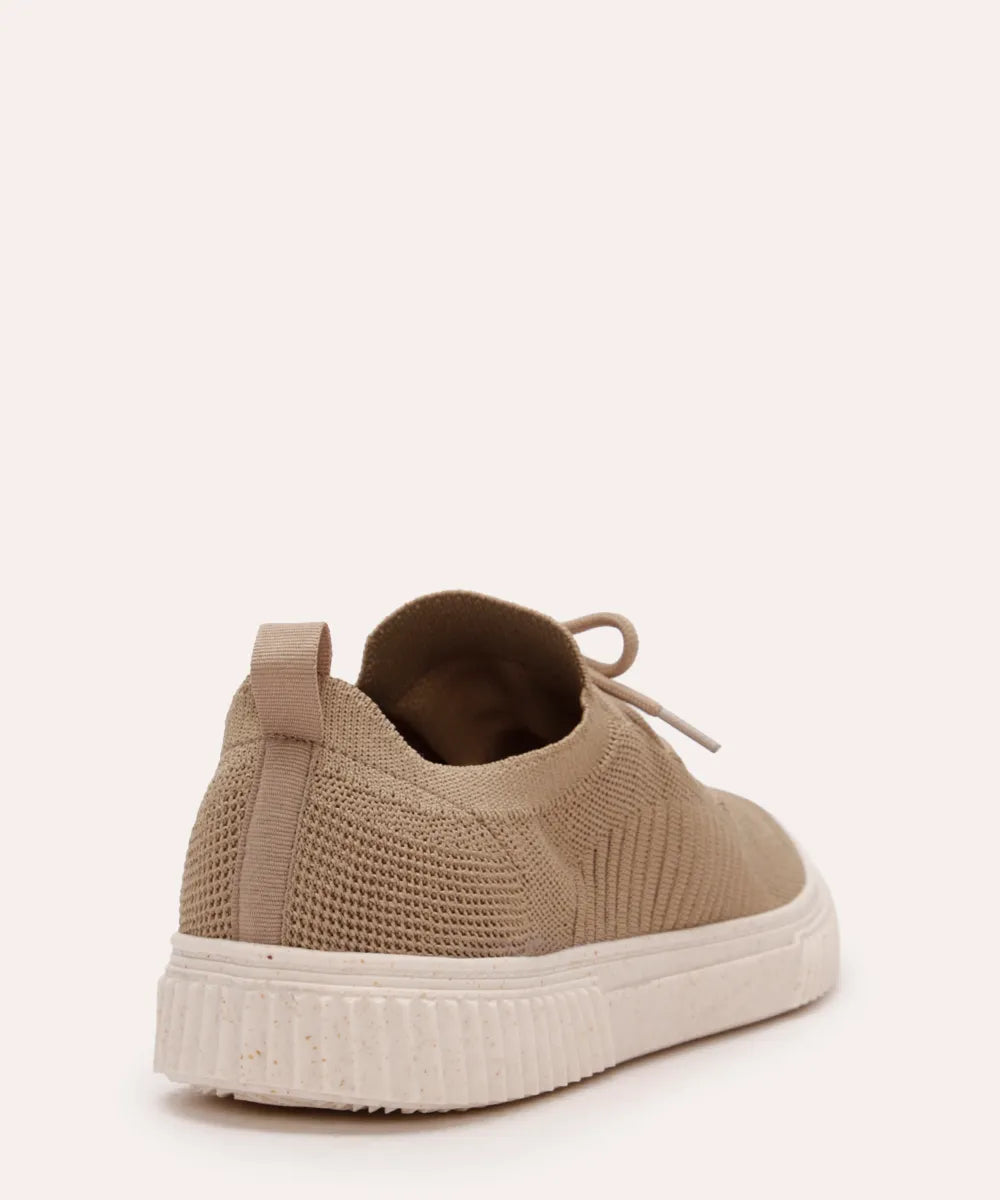 Breathable Knit Trainers – Sand