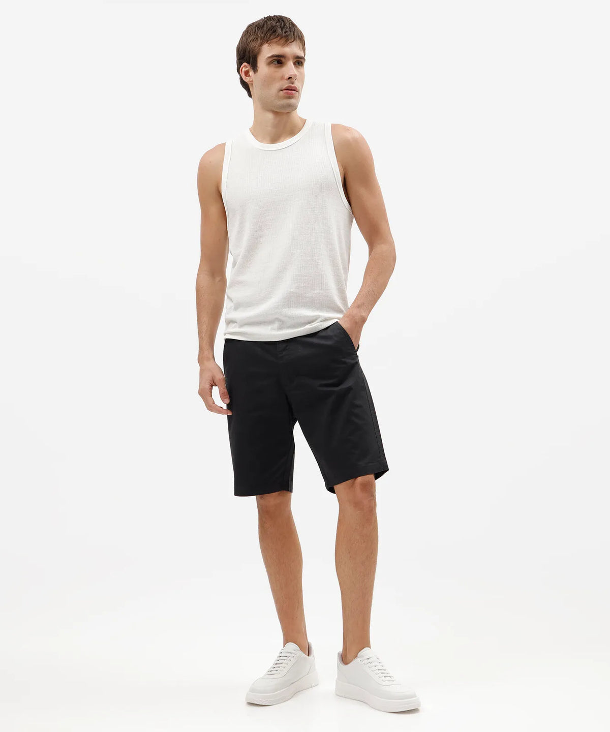 Premium Men’s Twill Chino Shorts – Black