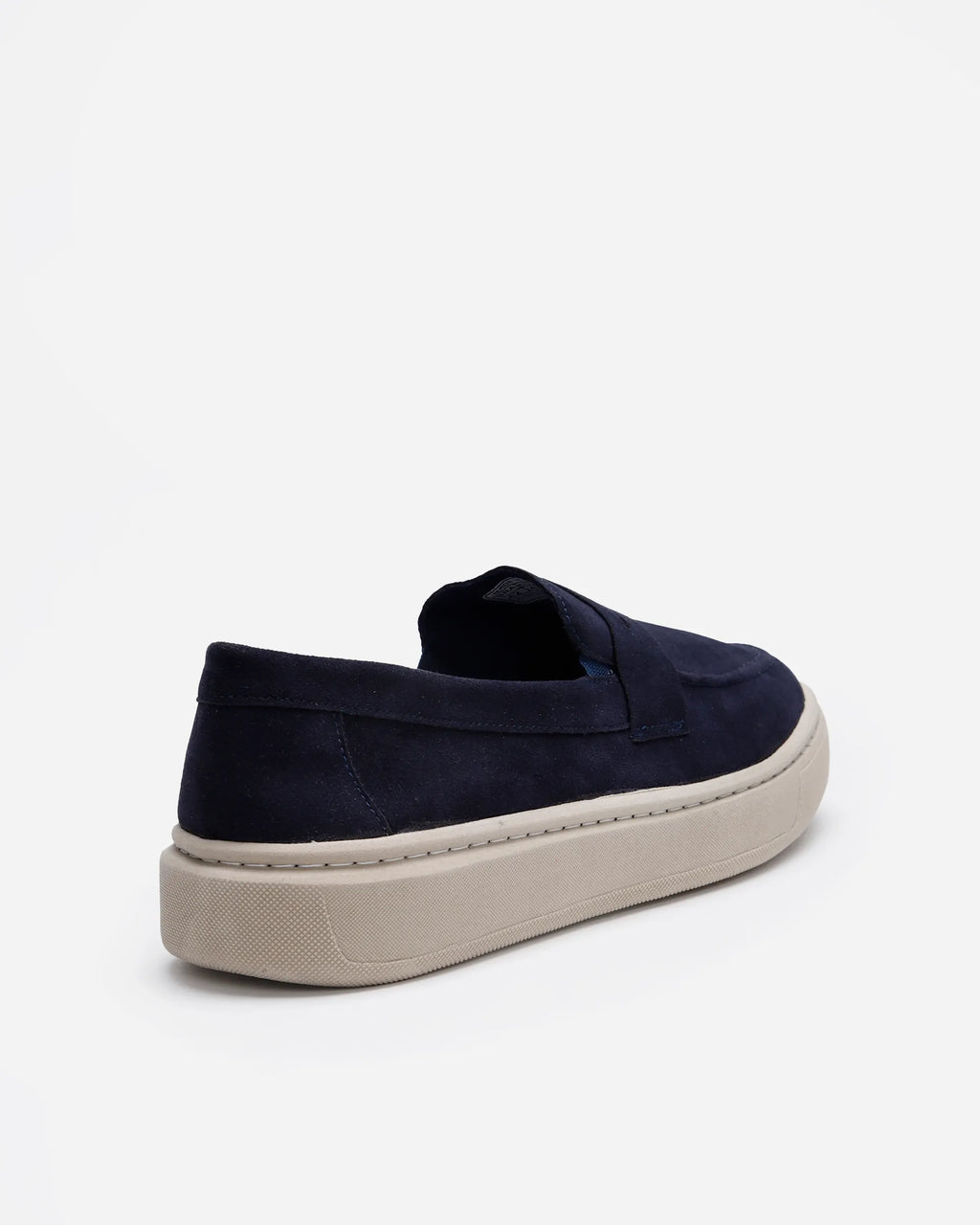 Textured Slip-On Trainers – Navy Blue