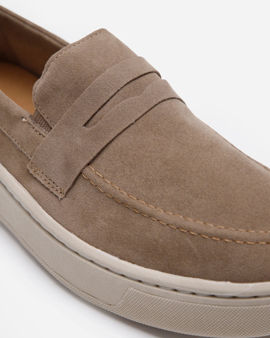 Premium Men’s Textured Slip-On Trainers – Beige
